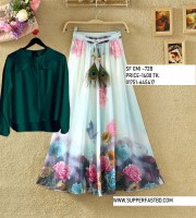 R1.LADIES DRESS-SF-EMI-72B(Green)