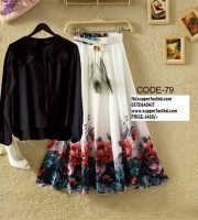 LADIES DRESS -SF-EMI-79(Black)