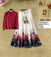 R1.LADIES DRESS -SF-79M(Merun)