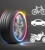 Car , bike , bicycle wheels led light