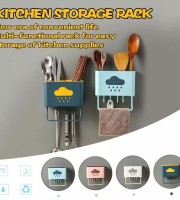 OBS.Multi-function kitchen chopstick Drying Rack (Wall mounted).