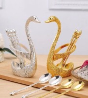 OBS.Stylish Swan Spoon Tableware Holder