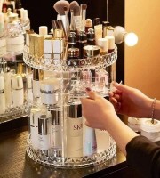 OBS. 360 Degree Rotating Cosmetic Storage Box Makeup Organizer