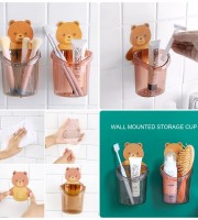 OBS. Bear Wall Mounted Toothbrush Holder
