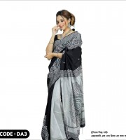 A4.Sharee-dhupiyan silk-DA3(black & white)