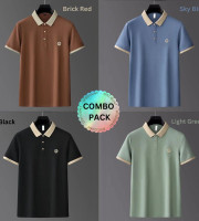 EF1.4 Pcs Premium China Cotton Polo-(101+102+104+103)