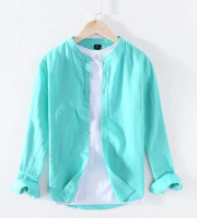 CT2.1 Pcs Full Sleeve Ban coler shirt -(Pest)