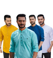 CT3.4 Pcs Long Sleeve Katua-(Pest+Kathal+White)