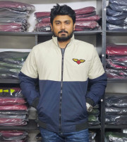 BM1.Jacket - Cream+NavyBlue