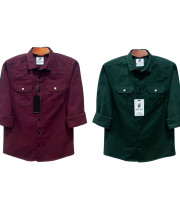 CT5.2 Pcs Full Sleeve NDP-Meroon+Bottle Green