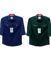 CT5.2 Pcs Full Sleeve NDP-Navy Blue+Bottle Green