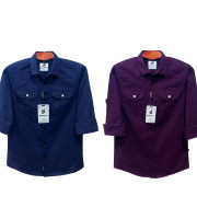 CT5.2 Pcs Full Sleeve NDP-Navy Blue+Purple