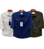CT5.3 Pcs Full Sleeve NDP-White+Navy Blue+Olive