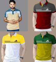 4 Pcs Polo Shirt-(08+07+06+05)