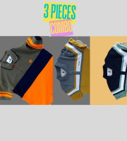3 Pcs Polo Shirt-(09+10+13)