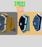 3 Pcs Polo Shirt-(14+10+13)