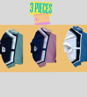 3 Pcs Polo Shirt-(14+11+13)