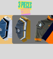 3 Pcs Polo Shirt-(09+10+15)