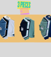 3 Pcs Polo Shirt-(12+13+15)