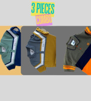 3 Pcs Polo Shirt-(09+10+12)