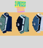 3 Pcs Polo Shirt-(12+13+15)