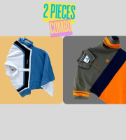 2 Pcs Polo Shirt-(09+14)