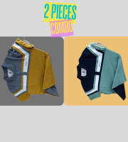 2 Pcs Polo Shirt-(10+13)