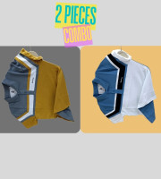 2 Pcs Polo Shirt-(10+15)