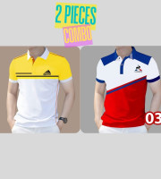 2 Pcs Polo Shirt-(03+06-)