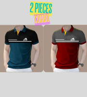 2 Pcs Polo Shirt-(04+07)