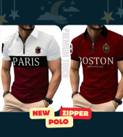 2 Pcs Polo Shirt-(27+30)