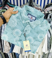 SBD-0269-ফুল হাতা প্রিন্ট শার্ট(পিউর কটন)