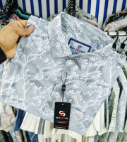 SBD-0270-ফুল হাতা প্রিন্ট শার্ট(পিউর কটন)