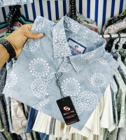 SBD-0272-ফুল হাতা প্রিন্ট শার্ট(পিউর কটন)