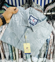 SBD-0277-ফুল হাতা প্রিন্ট শার্ট(পিউর কটন)