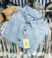 SBD-0278-ফুল হাতা প্রিন্ট শার্ট(পিউর কটন)