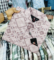 SBD-0280-ফুল হাতা প্রিন্ট শার্ট(পিউর কটন)