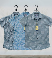 Com1.-0100 - পিউর কটন (হাফ হাতা শার্ট) কম্বো-৩ পিছ