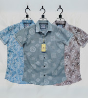 Com1.-0108 - পিউর কটন (হাফ হাতা শার্ট) কম্বো-৩ পিছ