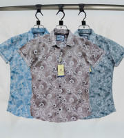 Com1.-0110 - পিউর কটন (হাফ হাতা শার্ট) কম্বো-৩ পিছ