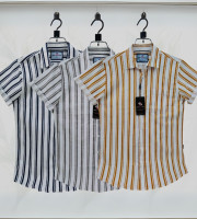 Com1.-0120 - পিউর কটন (হাফ হাতা শার্ট) কম্বো-৩ পিছ