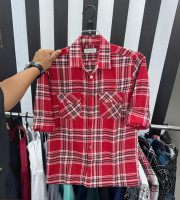 CG5.-0938-  টুইল কটন ফেব্রিক্সের ডাবল পকেটের ফুলহাতা শার্ট