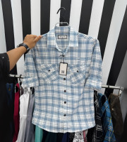 CG5. - 0945 -  টুইল কটন ফেব্রিক্সের ডাবল পকেটের ফুলহাতা শার্ট