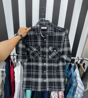 CG5. - 0947 -  টুইল কটন ফেব্রিক্সের ডাবল পকেটের ফুলহাতা শার্ট